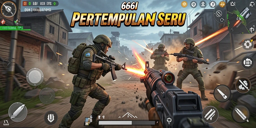 Tampilan gameplay TPS yang mendebarkan di 666I.