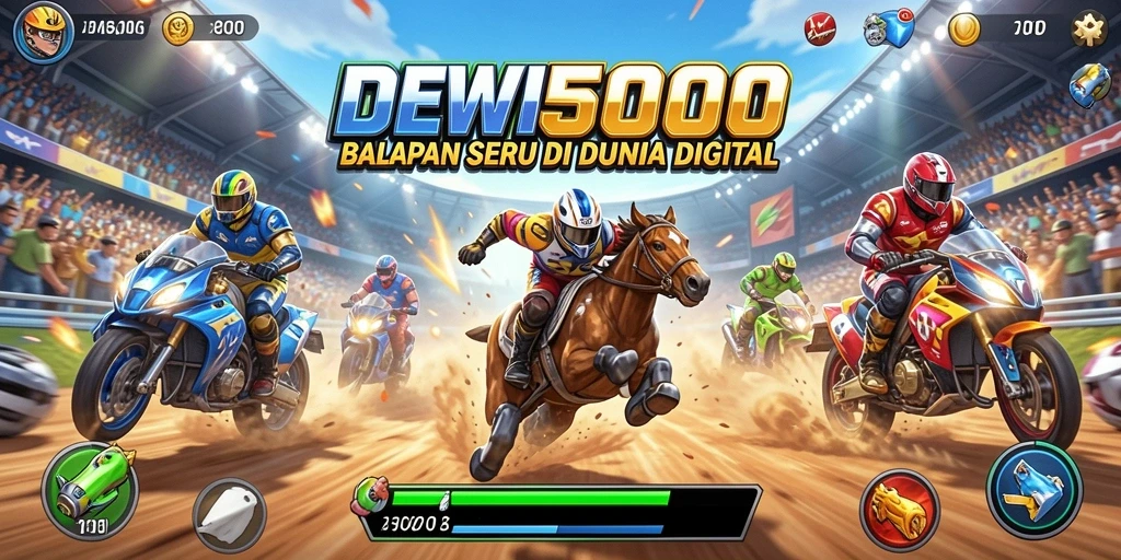 Gameplay balap seru di DEWI5000 dengan grafik menakjubkan.