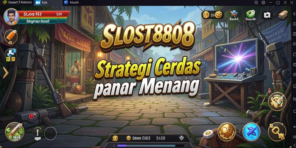 Screenshot SLOST8808 menampilkan pertempuran strategis yang intens.
